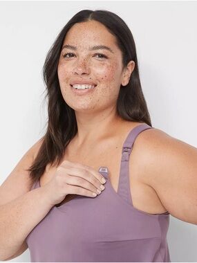 CACIQUE Comfort Bliss Nursing Cami Size 18/20 Arctic Dusk XXL